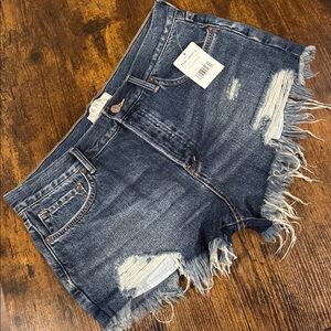Free People Jean Shorts